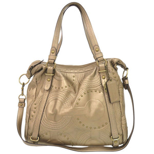 コーチ アレクサンドラ 15276 レザー ゴールド 2WAY ハンドバッグ ショルダーバッグ トートバッグ 1888【中古】COACH