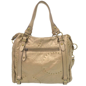 コーチ アレクサンドラ 15276 レザー ゴールド 2WAY ハンドバッグ ショルダーバッグ トートバッグ 1888【中古】COACH