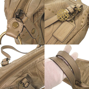 コーチ アレクサンドラ 15276 レザー ゴールド 2WAY ハンドバッグ ショルダーバッグ トートバッグ 1888【中古】COACH