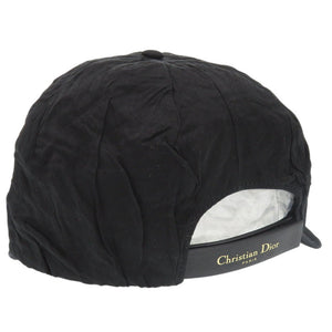 美品 クリスチャンディオール コットン/メタル ブラック 帽子 黒 1889【中古】Christian Dior