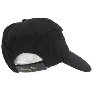 美品 クリスチャンディオール コットン/メタル ブラック 帽子 黒 1889【中古】Christian Dior