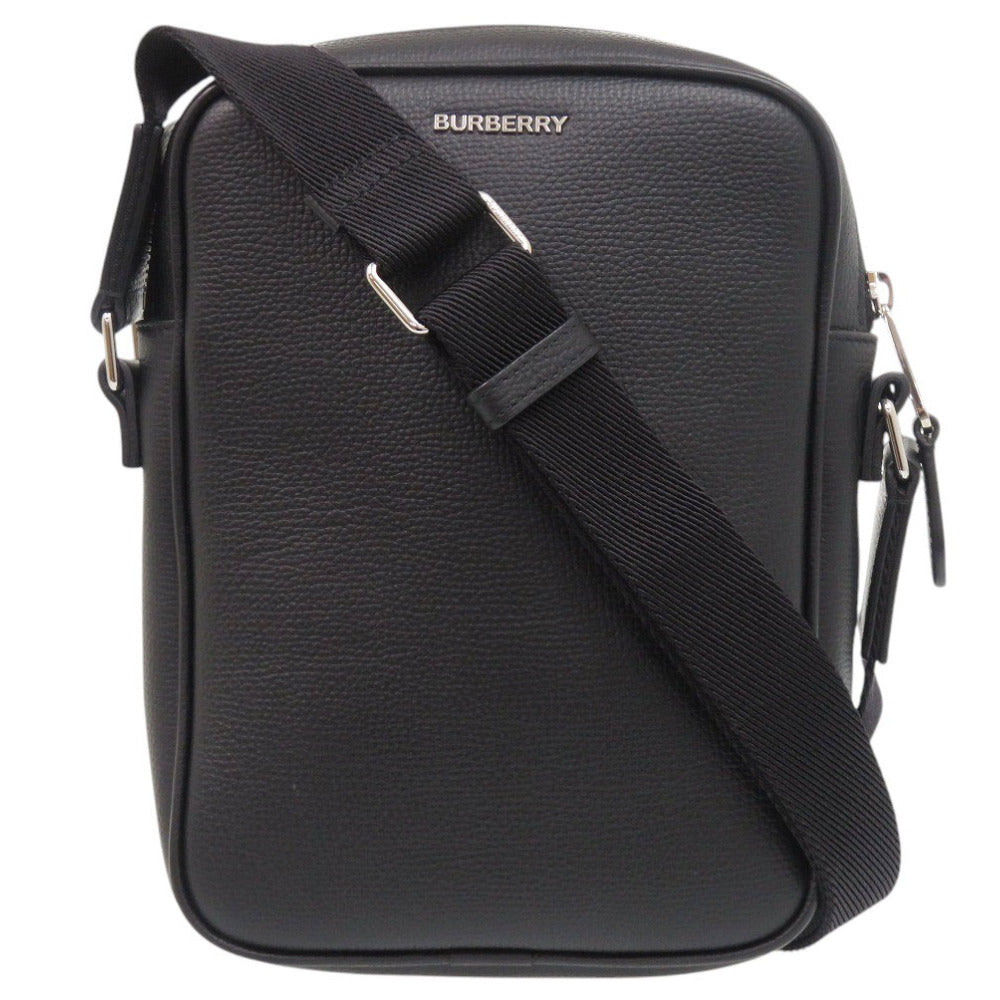 美品 バーバリー ノバチェック レザー ブラック ショルダーバッグ 黒 1903【中古】BURBERRY