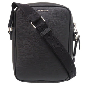 美品 バーバリー ノバチェック レザー ブラック ショルダーバッグ 黒 1903【中古】BURBERRY