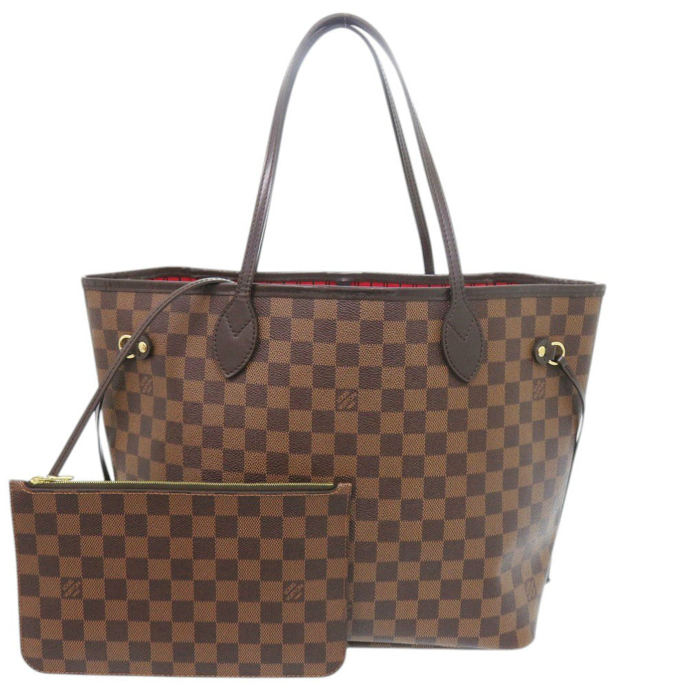 美品 ルイ ヴィトン ネヴァーフルMM ポーチ付 ダミエ スリーズ N40599 トートバッグ LV 1913【中古】LOUIS VUITTON