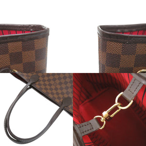 美品 ルイ ヴィトン ネヴァーフルMM ポーチ付 ダミエ スリーズ N40599 トートバッグ LV 1913【中古】LOUIS VUITTON