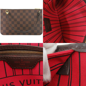 美品 ルイ ヴィトン ネヴァーフルMM ポーチ付 ダミエ スリーズ N40599 トートバッグ LV 1913【中古】LOUIS VUITTON