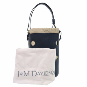 美品 ジェイアンドエムデヴィッドソン JOY ジョイ レザー ネイビー ハンドバッグ 1918【中古】J&M Davidson