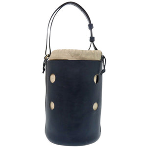 美品 ジェイアンドエムデヴィッドソン JOY ジョイ レザー ネイビー ハンドバッグ 1918【中古】J&M Davidson