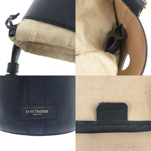 美品 ジェイアンドエムデヴィッドソン JOY ジョイ レザー ネイビー ハンドバッグ 1918【中古】J&M Davidson