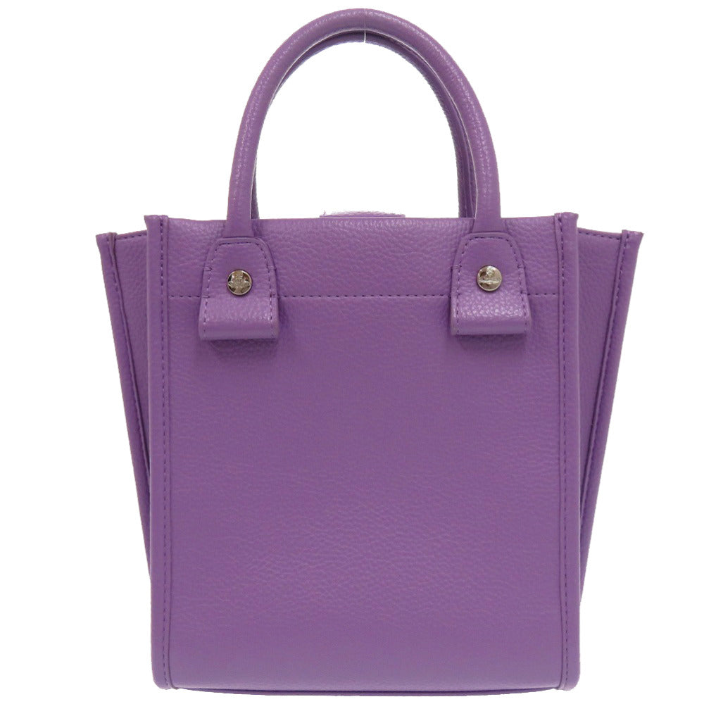 新品同様 ヴィヴィアンウエストウッド 2way TEDDY SMALL TOTE CROSSBODY レザー パープル ショルダーバッグ 紫 1957【中古】Vivienne Westwood