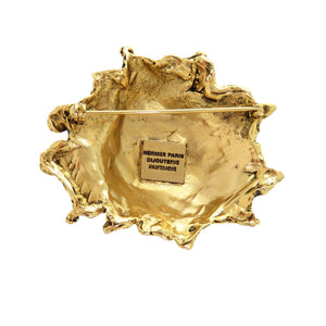 美品 エルメス 太陽 ソレイユ ヴィンテージ ブローチ メタル ゴールド 1961【中古】HERMES