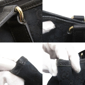 グッチ GGキャンバス レザー 153009 ブラック トートバッグ 黒 1967【中古】GUCCI