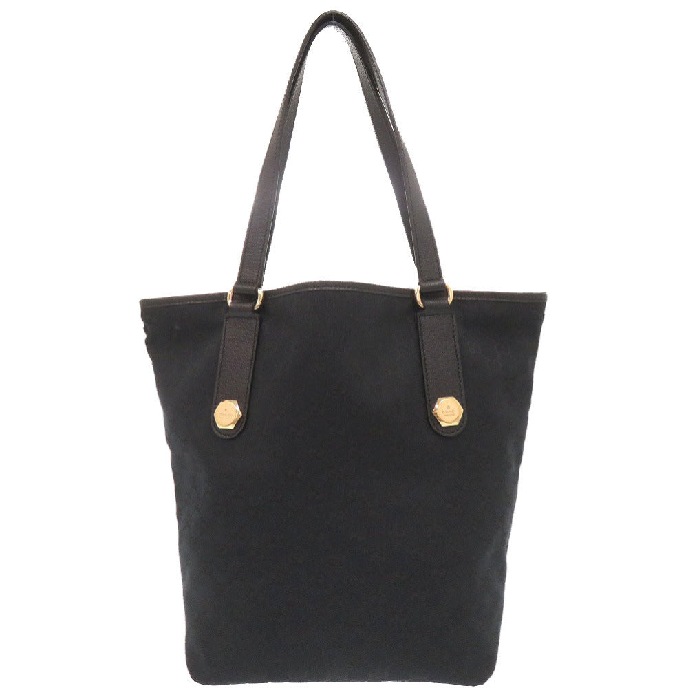 グッチ GGキャンバス レザー 153009 ブラック トートバッグ 黒 1967【中古】GUCCI