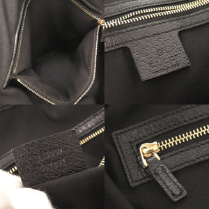グッチ GGキャンバス レザー 153009 ブラック トートバッグ 黒 1967【中古】GUCCI