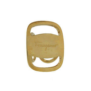 美品 サルヴァトーレフェラガモ ヴァラ 0089560 スカーフリング メタル ゴールド 金 0004【中古】Salvatore Ferragamo