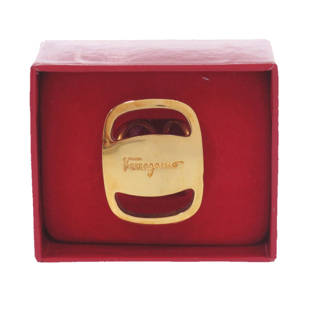 美品 サルヴァトーレフェラガモ ヴァラ 0089560 スカーフリング メタル ゴールド 金 0004【中古】Salvatore Ferragamo