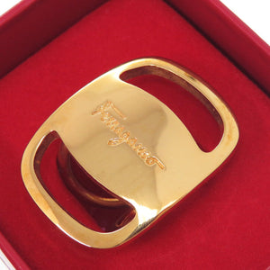 美品 サルヴァトーレフェラガモ ヴァラ 0089560 スカーフリング メタル ゴールド 金 0004【中古】Salvatore Ferragamo