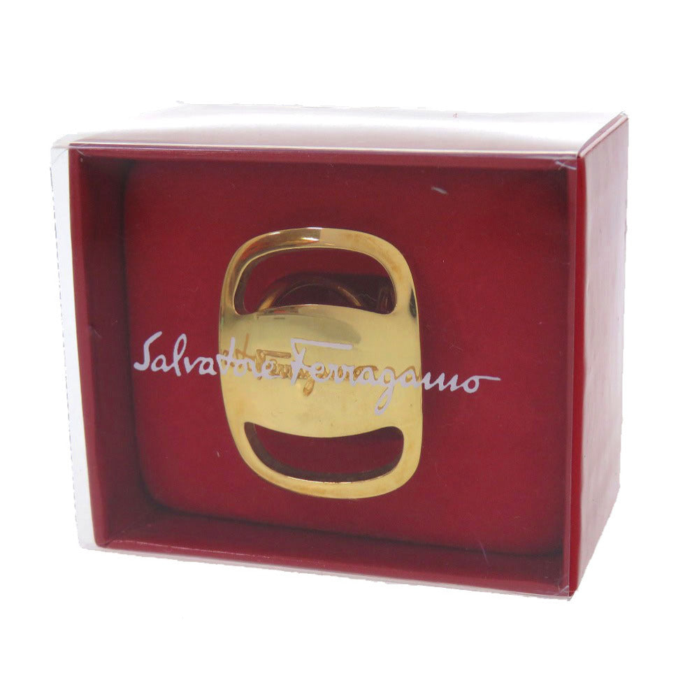 サルヴァトーレフェラガモ ヴァラ 0089560 スカーフリング メタル ゴールド 金 0004【中古】Salvatore Ferragamo