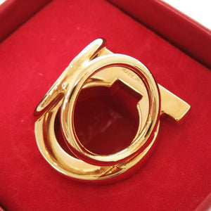 美品 サルヴァトーレフェラガモ ガンチーニ 0171487 スカーフリング メタル ゴールド 金 0004【中古】Salvatore Ferragamo