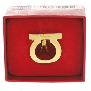 サルヴァトーレフェラガモ ガンチーニ 0171487 スカーフリング メタル ゴールド 金 0004【中古】Salvatore Ferragamo