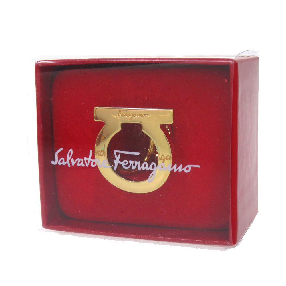 サルヴァトーレフェラガモ ガンチーニ 0171487 スカーフリング メタル ゴールド 金 0004【中古】Salvatore Ferragamo