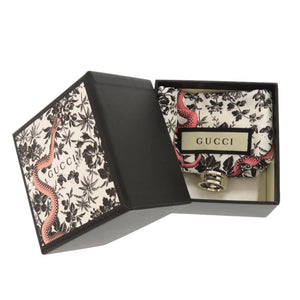 美品 グッチ ブランデッドG カットアウト 032660 09840 8106 シルバー925 9号 リング 指輪 0015【中古】GUCCI