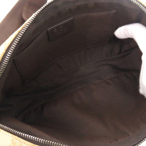 美品 グッチ GGキャンバス ベージュ ブラウン 336672 ボディバッグ 0021【中古】GUCCI メンズ