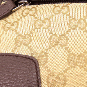 美品 グッチ GGキャンバス ベージュ ブラウン 336672 ボディバッグ 0021【中古】GUCCI メンズ