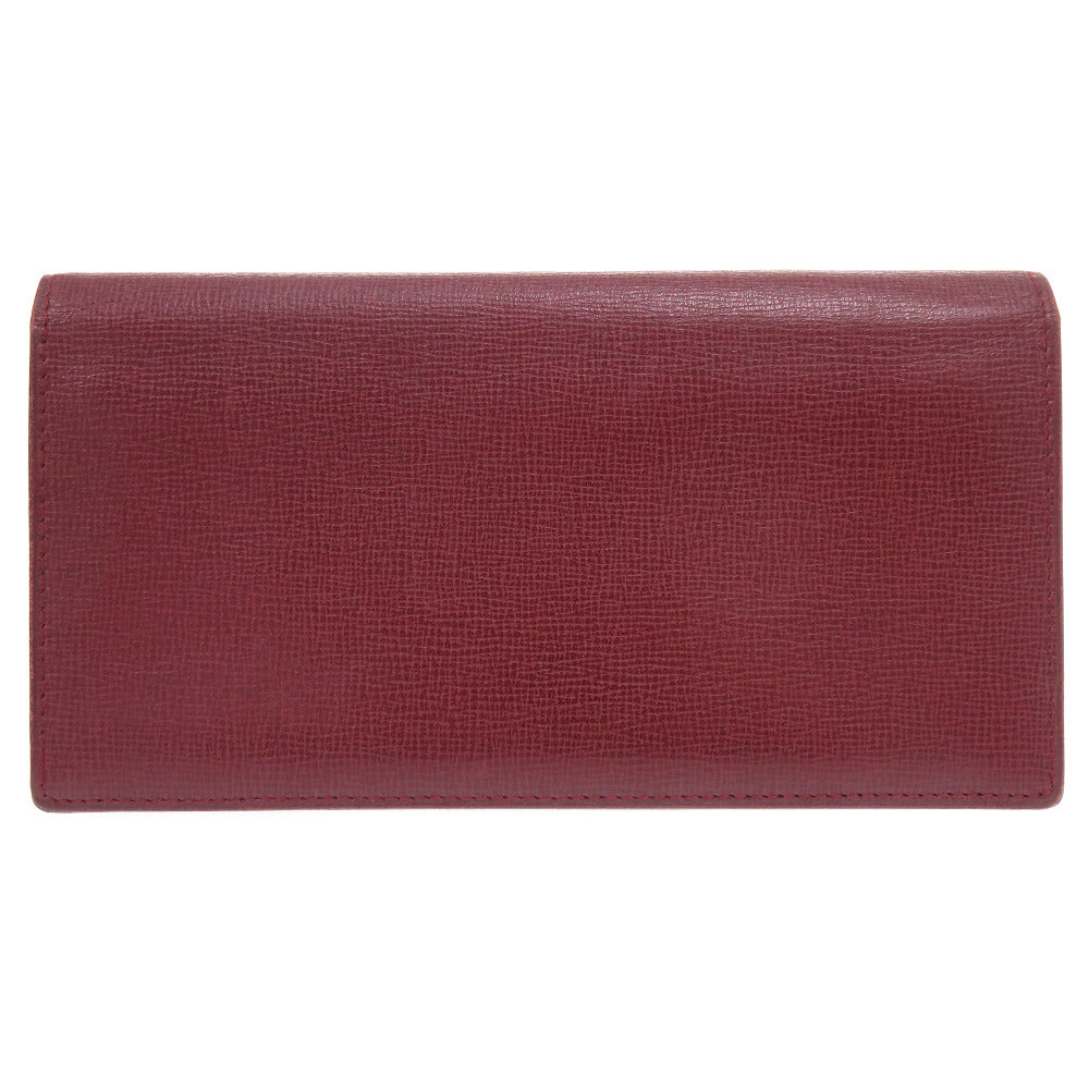 美品 カルティエ マスト ドゥ カルティエ レザー 長財布 ボルドー 0024【中古】CARTIER メンズ