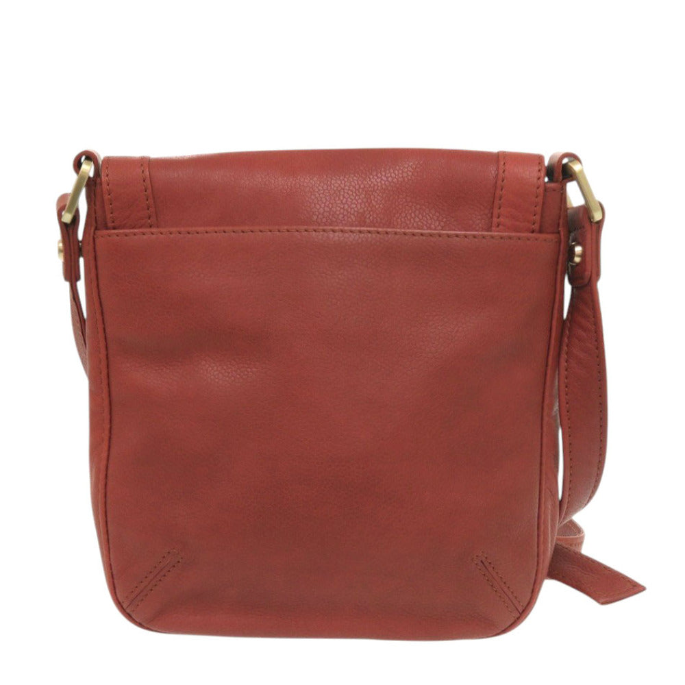美品 ロンシャン レザー レッド ショルダーバッグ 赤 0037【中古】Longchamp