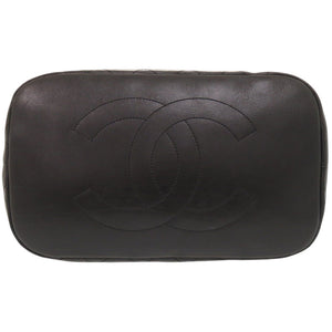 美品 シャネル エンブロイダリー 2WAY ウール/レザー ブラック 26番台 ショルダーバッグ 黒 0058【中古】CHANEL