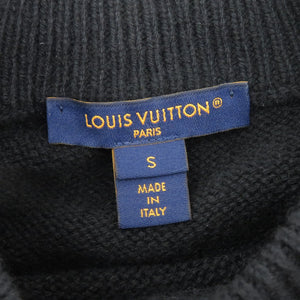 美品 ルイ ヴィトン ビジューニット カシミヤ ウール サイズS ブラック セーター 黒 LV 0065【中古】LOUIS VUITTON
