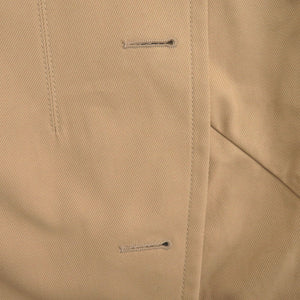 新品同様 ルイ ヴィトン モノグラムパーツ ダブルブレステッド ギャバジンベスト サイズ34 RW242WW UN9 FRBL37 コットン ベージュ LV 0070【中古】LOUIS VUITTON