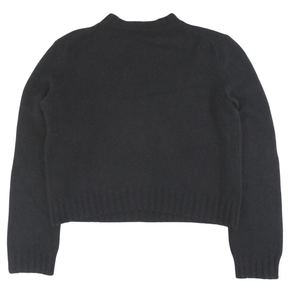 クリスチャンディオール MISS DIOR GRAFFITI サイズ34 カシミヤ シルク ブラック セーター ニット 黒 0071【中古】Christian Dior