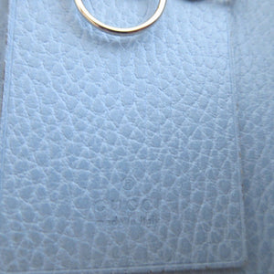 新品同様 グッチ スウィング 354499 レザー 水色 6連 キーケース 0074【中古】GUCCI
