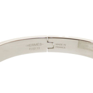 新品同様 エルメス ミニクリック シェーヌダンクル メタル アイボリー バングル ブレスレット 0076【中古】HERMES