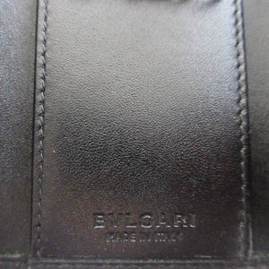美品 ブルガリ ウィークエンド コーティングキャンバス グレー ブラック 黒 6連 キーケース 0078【中古】BVLGARI