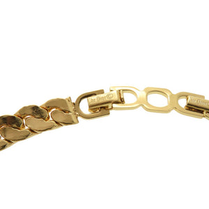 美品 クリスチャンディオール ヴィンテージ チョーカー ネックレス ストーン メタル ゴールド 0080【中古】Christian Dior