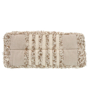 新品同様 バーバリー TB ローラバッグ キャンバス ツイード ベージュ チェーン ショルダーバッグ 0088【中古】BURBERRY
