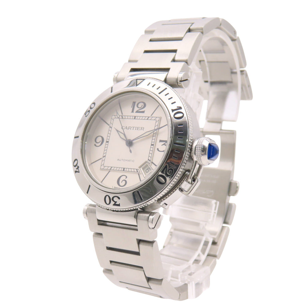 美品 カルティエ パシャCタイマー W31080M7 自動巻き 腕時計 SS シルバー 0113【中古】CARTIER メンズ