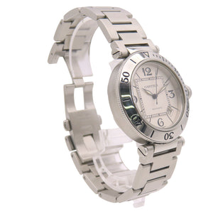 美品 カルティエ パシャCタイマー W31080M7 自動巻き 腕時計 SS シルバー 0113【中古】CARTIER メンズ