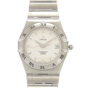 美品 オメガ コンステレーション パーペチュアルカレンダー 1552.30 SS シルバー クオーツ 腕時計 0117【中古】OMEGA