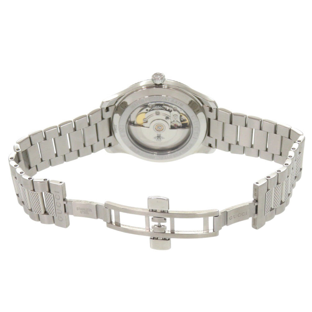 新品同様 グッチ Eryx エリクス デイト 126.3 シルバー SS 自動巻き 腕時計 0122【中古】GUCCI