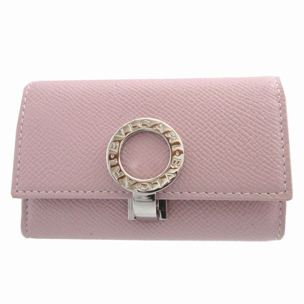 新品同様 ブルガリ ブルガリブルガリ レザー ピンク 6連 キーケース 0178【中古】BVLGARI