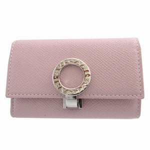新品同様 ブルガリ ブルガリブルガリ レザー ピンク 6連 キーケース 0178【中古】BVLGARI