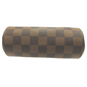 新品同様 ルイヴィトン ダミエ パピヨン ブラウン 茶 ポーチ バッグ 0181【中古】LOUIS VUITTON
