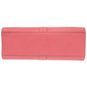 美品 ヴァレクストラ パンチ レザー ピンク トートバッグ 0260【中古】Valextra