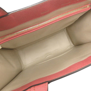 美品 ヴァレクストラ パンチ レザー ピンク トートバッグ 0260【中古】Valextra