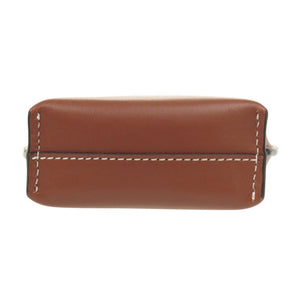 新品同様 ロエベ ゲートポケット レザー ブラウン ショルダーバッグ 0281【中古】LOEWE