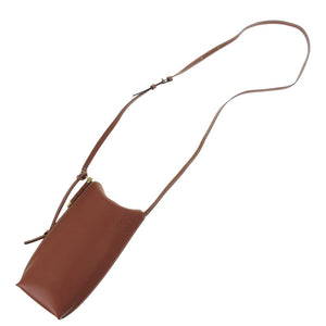 新品同様 ロエベ ゲートポケット レザー ブラウン ショルダーバッグ 0281【中古】LOEWE